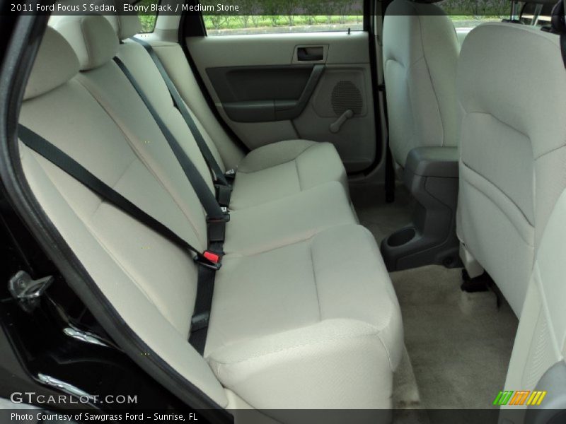 Ebony Black / Medium Stone 2011 Ford Focus S Sedan