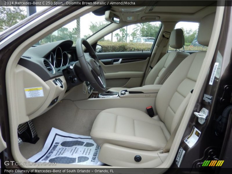 Dolomite Brown Metallic / Almond/Mocha 2014 Mercedes-Benz C 250 Sport