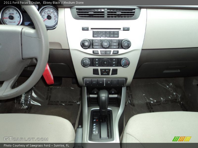 Ebony Black / Medium Stone 2011 Ford Focus S Sedan