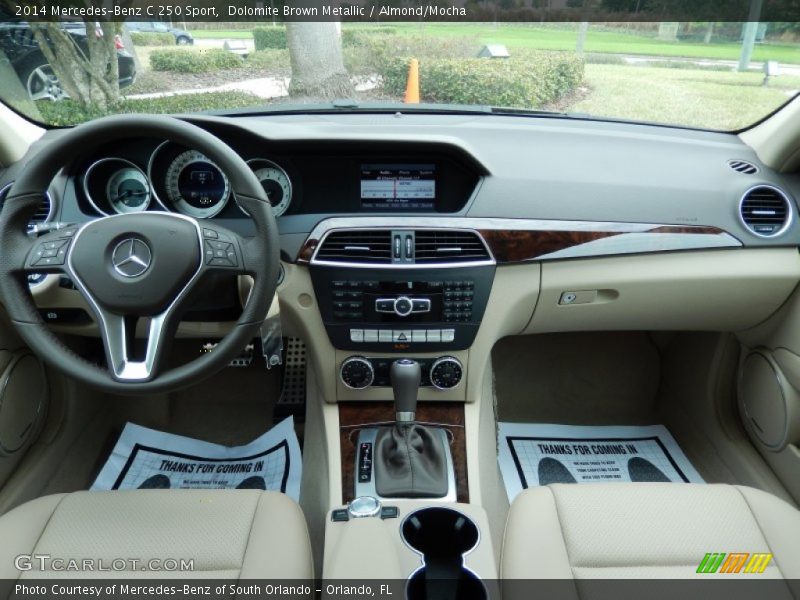 Dolomite Brown Metallic / Almond/Mocha 2014 Mercedes-Benz C 250 Sport