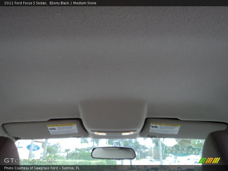 Ebony Black / Medium Stone 2011 Ford Focus S Sedan