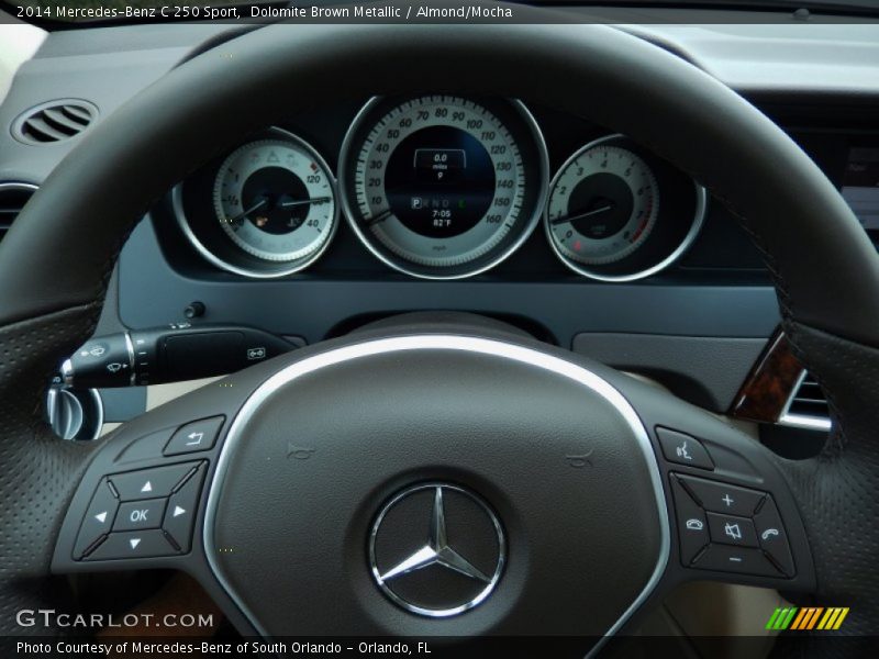 Dolomite Brown Metallic / Almond/Mocha 2014 Mercedes-Benz C 250 Sport