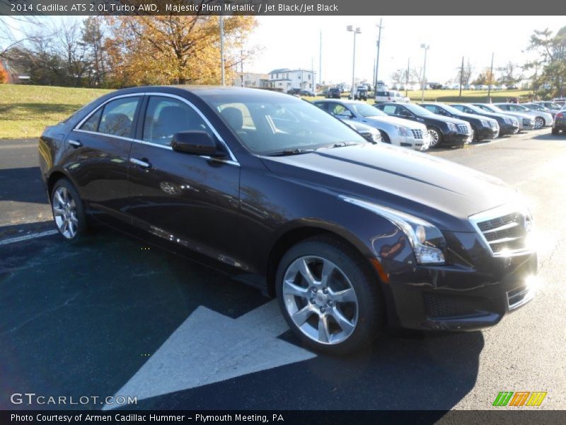 Majestic Plum Metallic / Jet Black/Jet Black 2014 Cadillac ATS 2.0L Turbo AWD