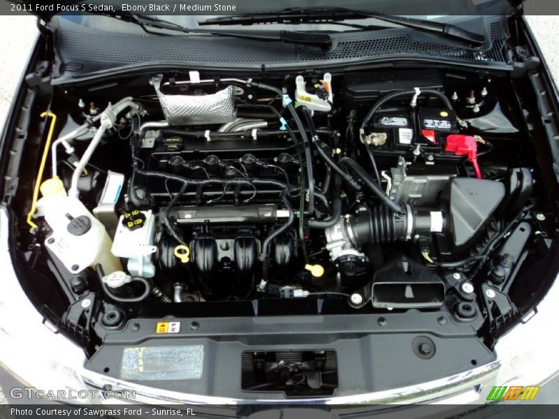 Ebony Black / Medium Stone 2011 Ford Focus S Sedan