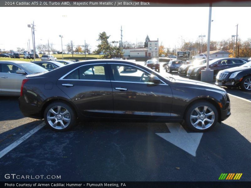 Majestic Plum Metallic / Jet Black/Jet Black 2014 Cadillac ATS 2.0L Turbo AWD
