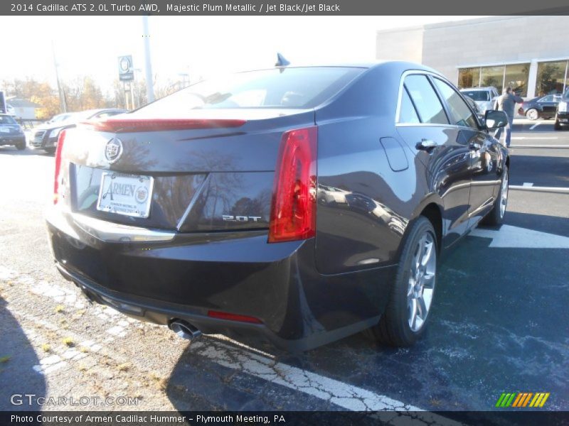 Majestic Plum Metallic / Jet Black/Jet Black 2014 Cadillac ATS 2.0L Turbo AWD