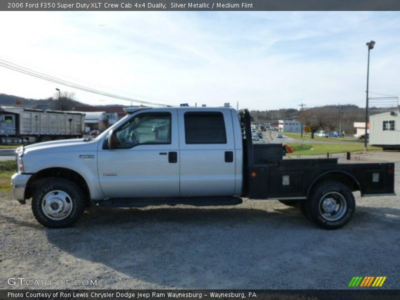 Silver Metallic / Medium Flint 2006 Ford F350 Super Duty XLT Crew Cab 4x4 Dually