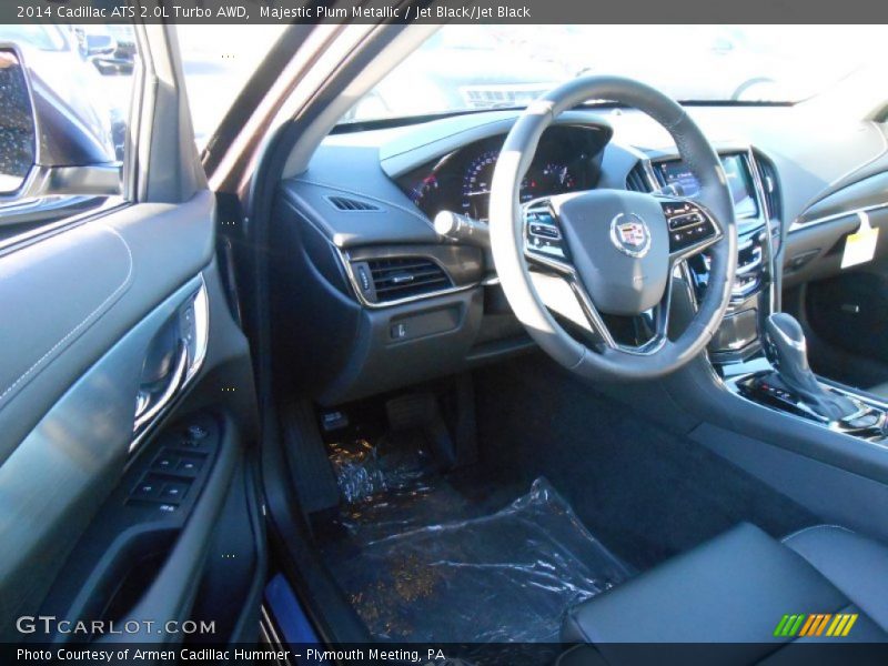 Majestic Plum Metallic / Jet Black/Jet Black 2014 Cadillac ATS 2.0L Turbo AWD