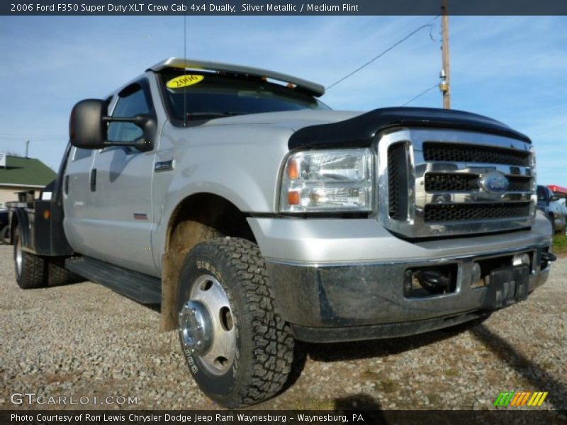 Silver Metallic / Medium Flint 2006 Ford F350 Super Duty XLT Crew Cab 4x4 Dually