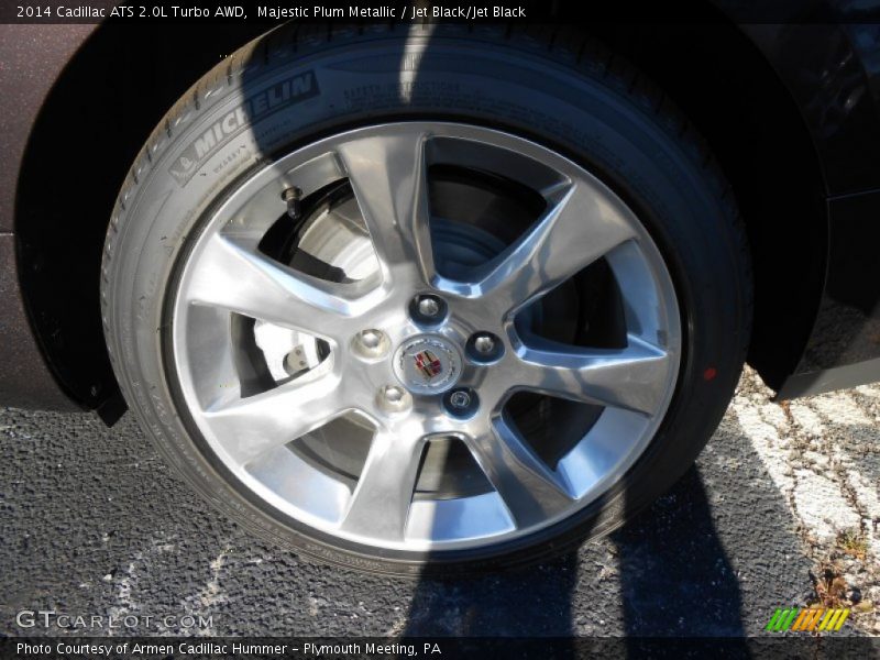 Majestic Plum Metallic / Jet Black/Jet Black 2014 Cadillac ATS 2.0L Turbo AWD