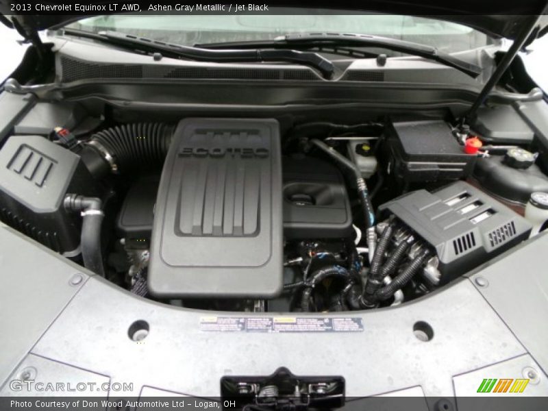 Ashen Gray Metallic / Jet Black 2013 Chevrolet Equinox LT AWD