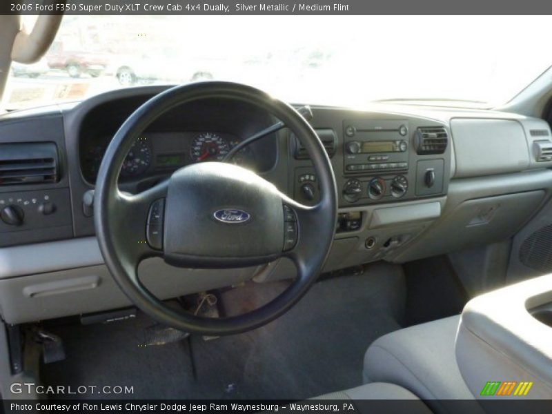 Silver Metallic / Medium Flint 2006 Ford F350 Super Duty XLT Crew Cab 4x4 Dually