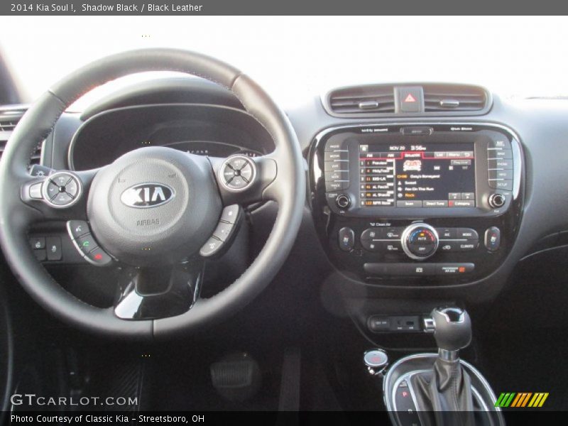 Shadow Black / Black Leather 2014 Kia Soul !