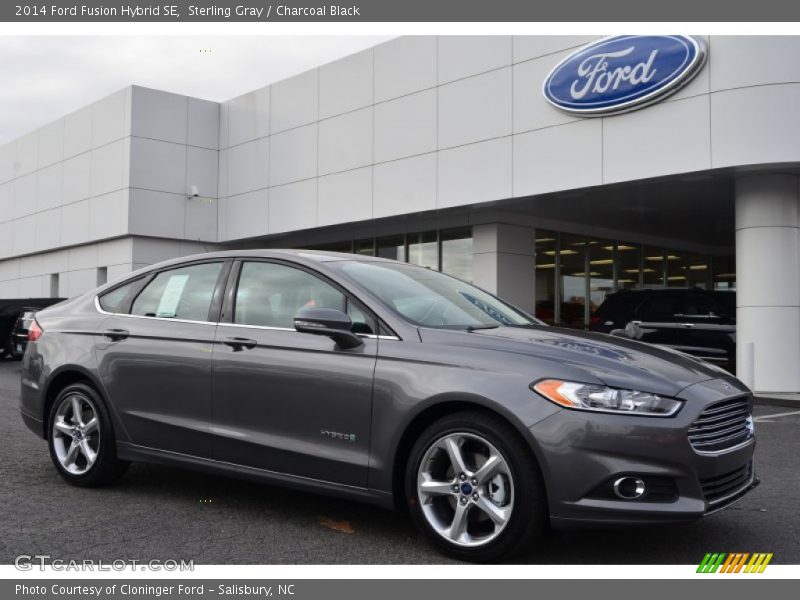Sterling Gray / Charcoal Black 2014 Ford Fusion Hybrid SE