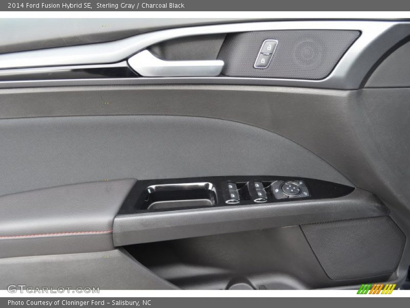 Sterling Gray / Charcoal Black 2014 Ford Fusion Hybrid SE