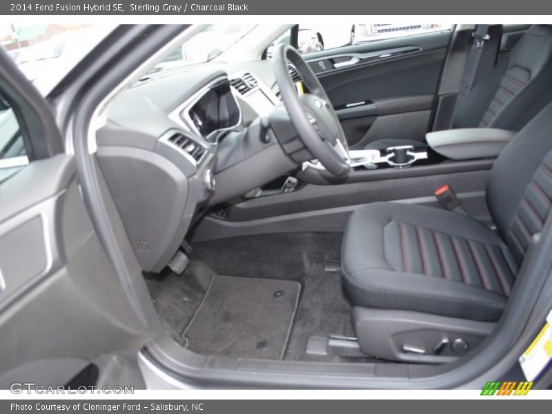 Sterling Gray / Charcoal Black 2014 Ford Fusion Hybrid SE