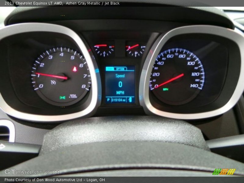 Ashen Gray Metallic / Jet Black 2013 Chevrolet Equinox LT AWD