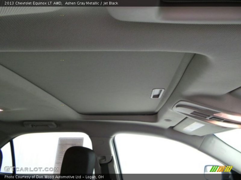 Ashen Gray Metallic / Jet Black 2013 Chevrolet Equinox LT AWD