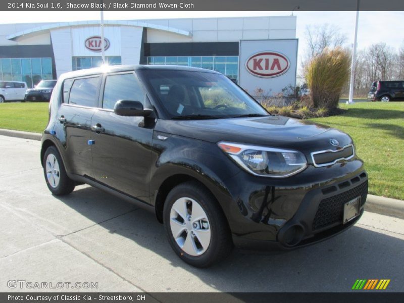 Shadow Black / Black Diamond Woven Cloth 2014 Kia Soul 1.6