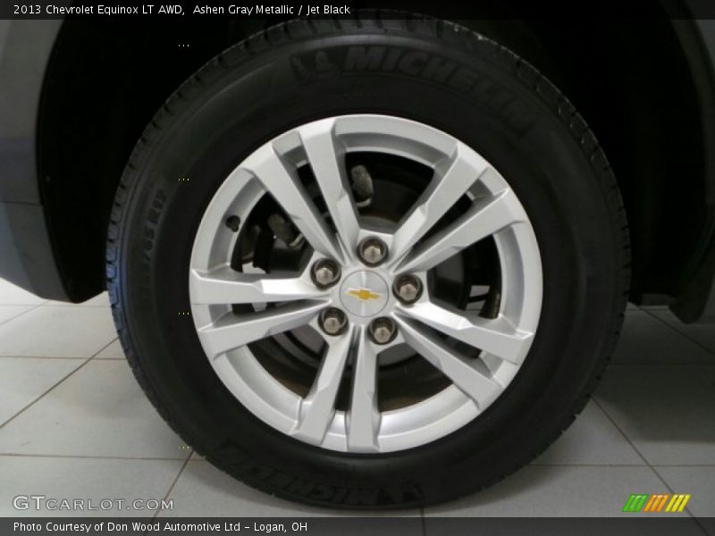 Ashen Gray Metallic / Jet Black 2013 Chevrolet Equinox LT AWD