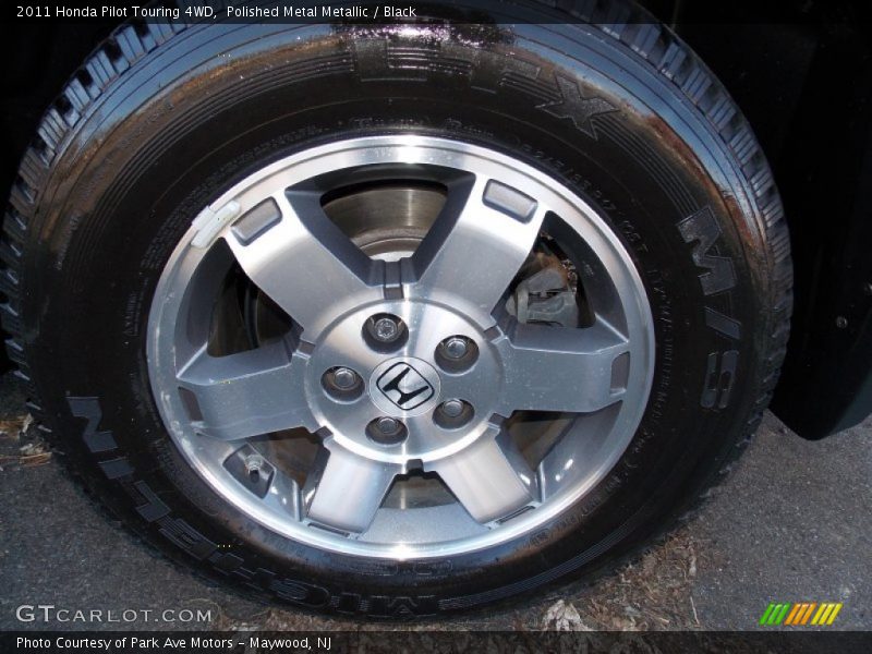 Polished Metal Metallic / Black 2011 Honda Pilot Touring 4WD