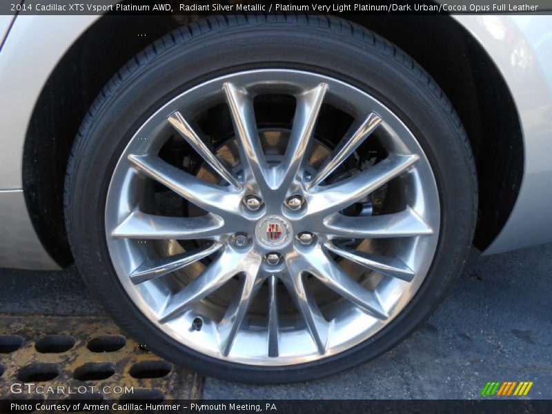 Radiant Silver Metallic / Platinum Very Light Platinum/Dark Urban/Cocoa Opus Full Leather 2014 Cadillac XTS Vsport Platinum AWD