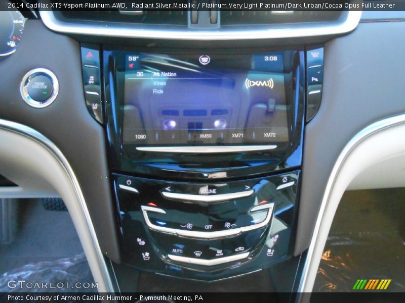Radiant Silver Metallic / Platinum Very Light Platinum/Dark Urban/Cocoa Opus Full Leather 2014 Cadillac XTS Vsport Platinum AWD
