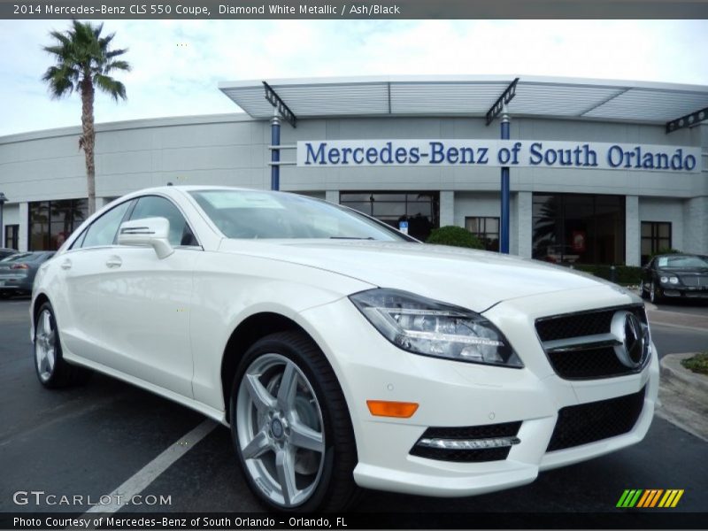 Diamond White Metallic / Ash/Black 2014 Mercedes-Benz CLS 550 Coupe