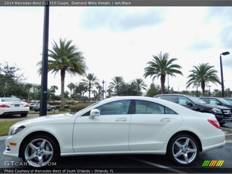 Diamond White Metallic / Ash/Black 2014 Mercedes-Benz CLS 550 Coupe