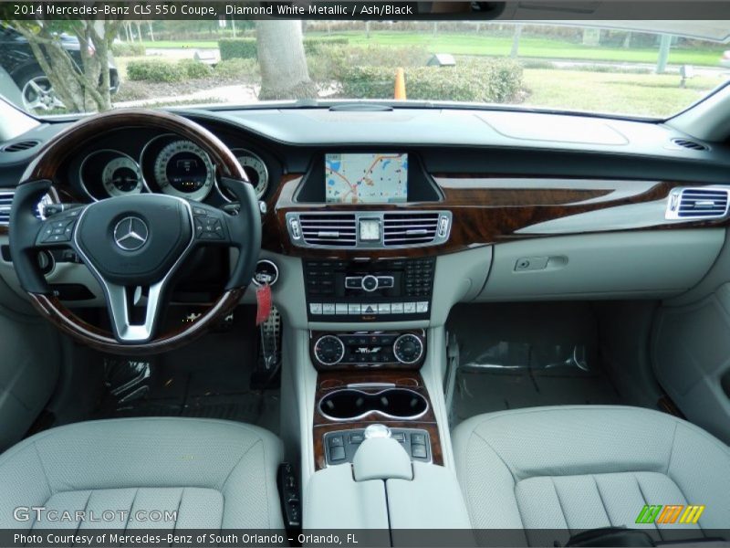 Diamond White Metallic / Ash/Black 2014 Mercedes-Benz CLS 550 Coupe