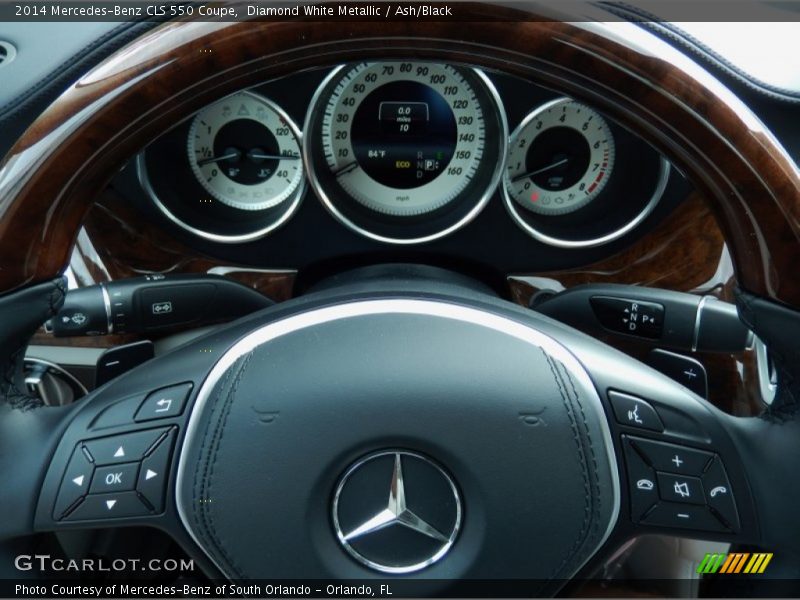 Diamond White Metallic / Ash/Black 2014 Mercedes-Benz CLS 550 Coupe