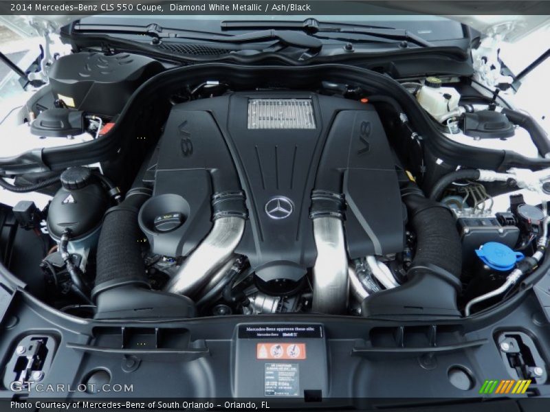 Diamond White Metallic / Ash/Black 2014 Mercedes-Benz CLS 550 Coupe