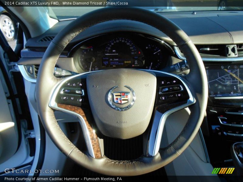 White Diamond Tricoat / Shale/Cocoa 2014 Cadillac XTS Luxury FWD