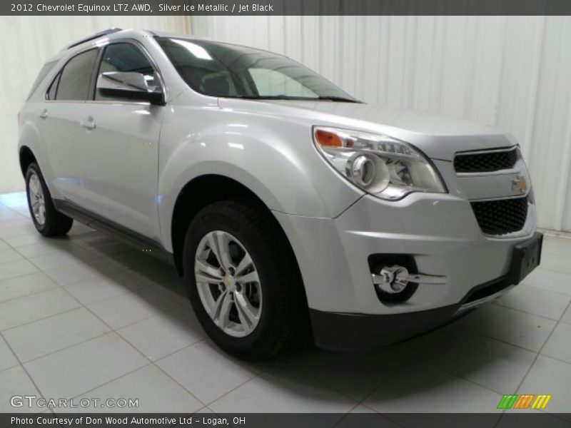 Silver Ice Metallic / Jet Black 2012 Chevrolet Equinox LTZ AWD