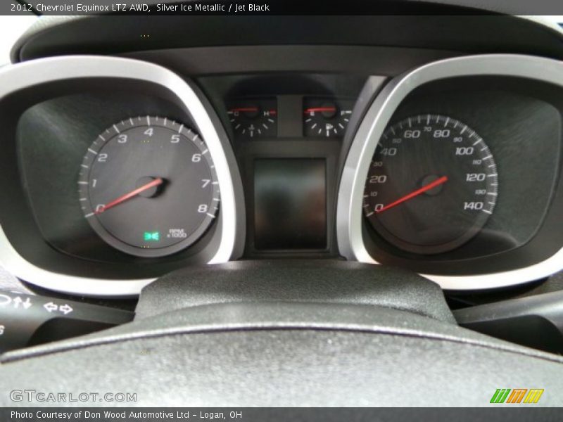 Silver Ice Metallic / Jet Black 2012 Chevrolet Equinox LTZ AWD