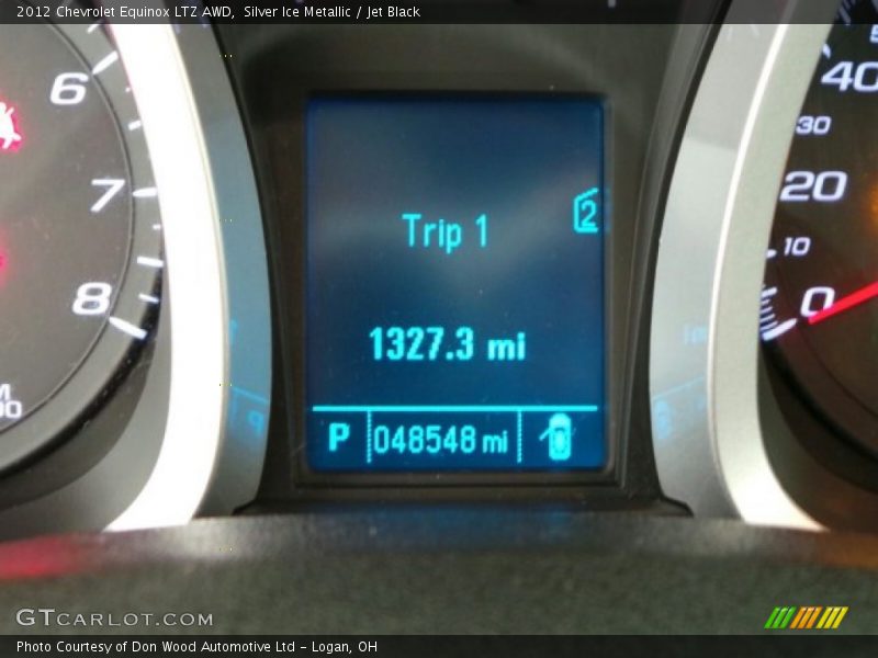 Silver Ice Metallic / Jet Black 2012 Chevrolet Equinox LTZ AWD