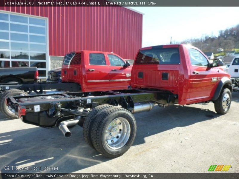 Flame Red / Black/Diesel Gray 2014 Ram 4500 Tradesman Regular Cab 4x4 Chassis