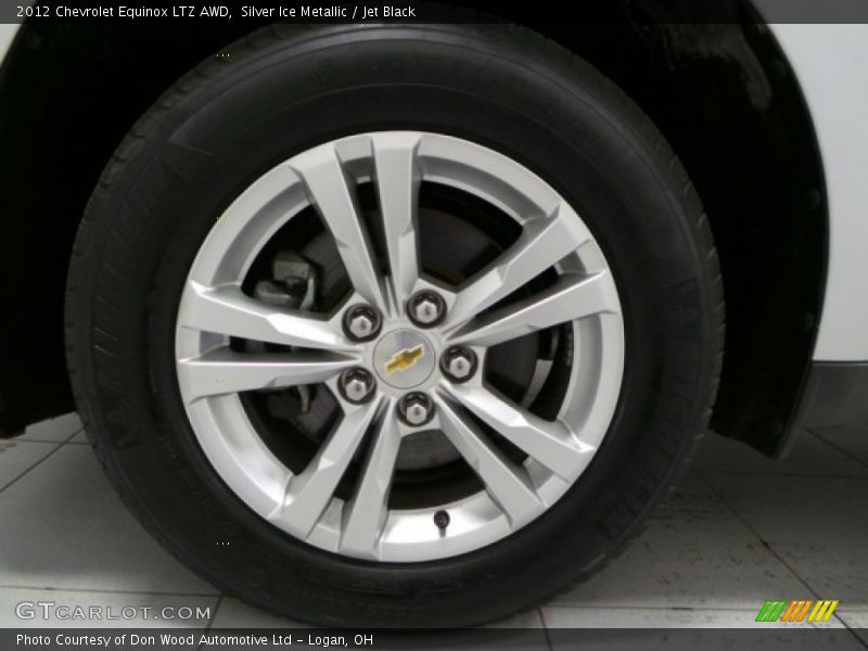 Silver Ice Metallic / Jet Black 2012 Chevrolet Equinox LTZ AWD