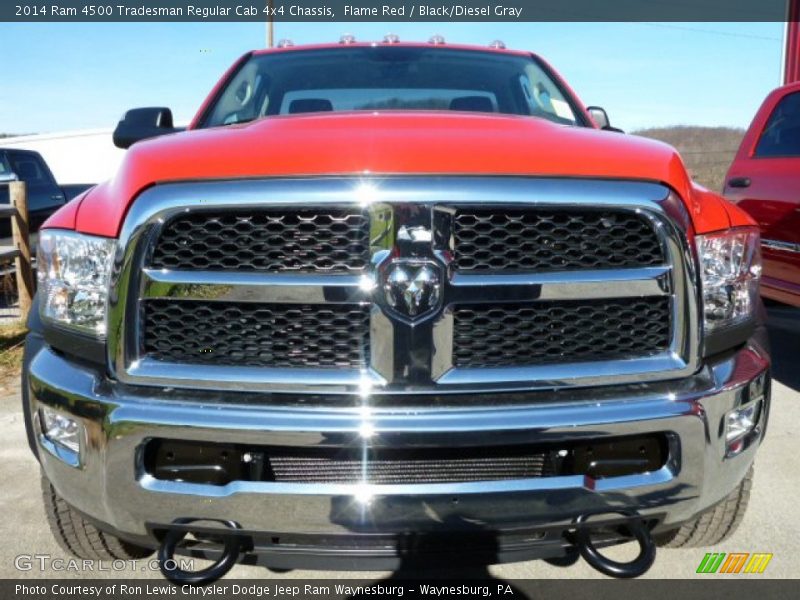 Flame Red / Black/Diesel Gray 2014 Ram 4500 Tradesman Regular Cab 4x4 Chassis