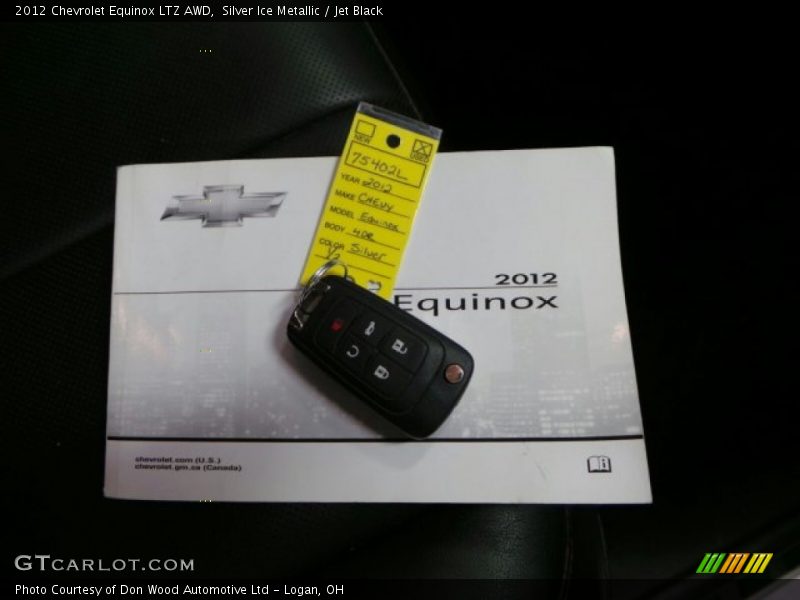 Silver Ice Metallic / Jet Black 2012 Chevrolet Equinox LTZ AWD