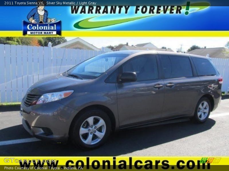 Silver Sky Metallic / Light Gray 2011 Toyota Sienna V6