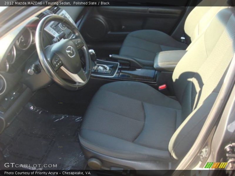 Polished Slate / Black 2012 Mazda MAZDA6 i Touring Sedan