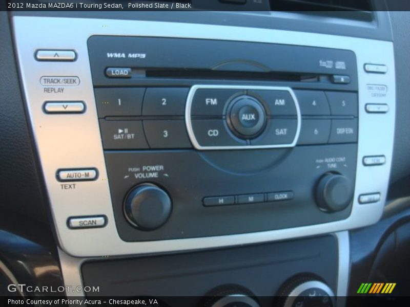 Polished Slate / Black 2012 Mazda MAZDA6 i Touring Sedan