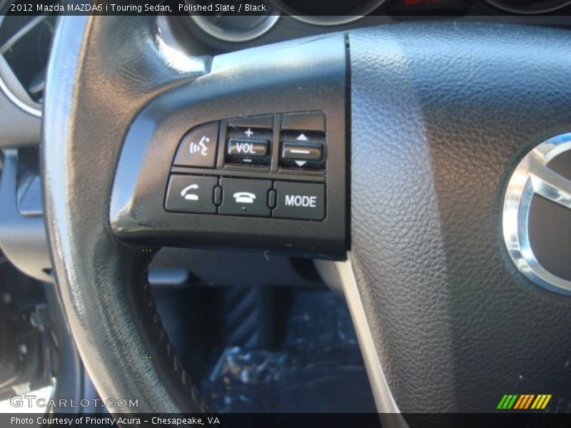 Polished Slate / Black 2012 Mazda MAZDA6 i Touring Sedan
