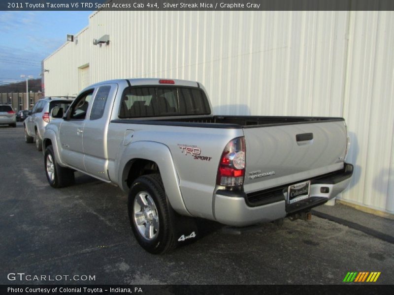 Silver Streak Mica / Graphite Gray 2011 Toyota Tacoma V6 TRD Sport Access Cab 4x4