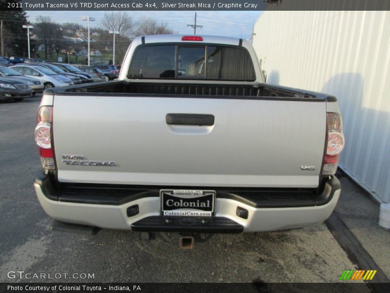 Silver Streak Mica / Graphite Gray 2011 Toyota Tacoma V6 TRD Sport Access Cab 4x4