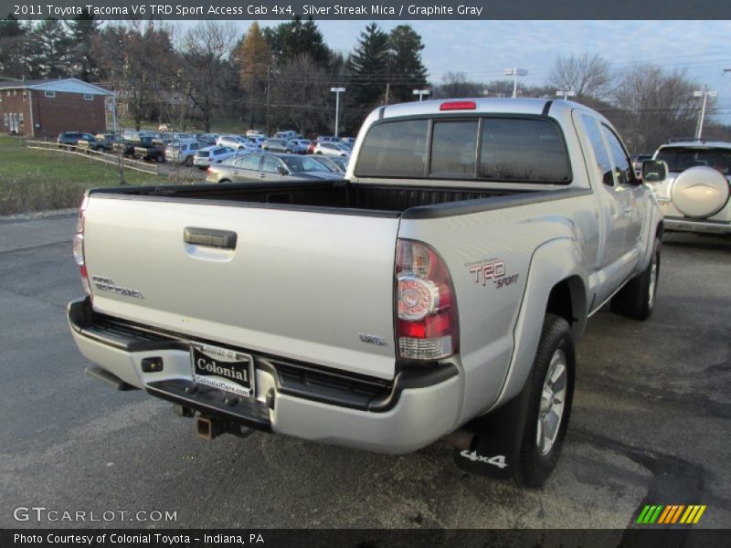 Silver Streak Mica / Graphite Gray 2011 Toyota Tacoma V6 TRD Sport Access Cab 4x4