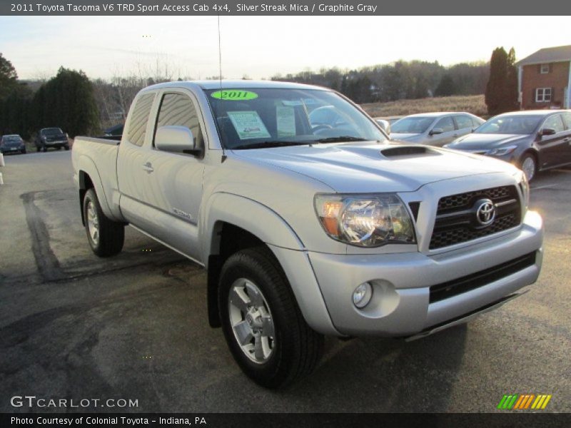 Silver Streak Mica / Graphite Gray 2011 Toyota Tacoma V6 TRD Sport Access Cab 4x4