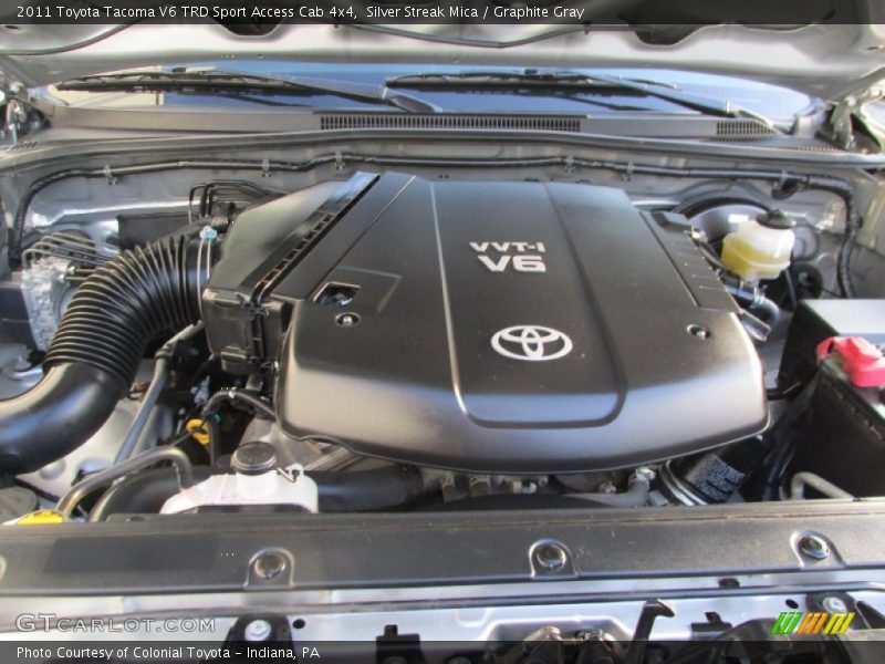 Silver Streak Mica / Graphite Gray 2011 Toyota Tacoma V6 TRD Sport Access Cab 4x4