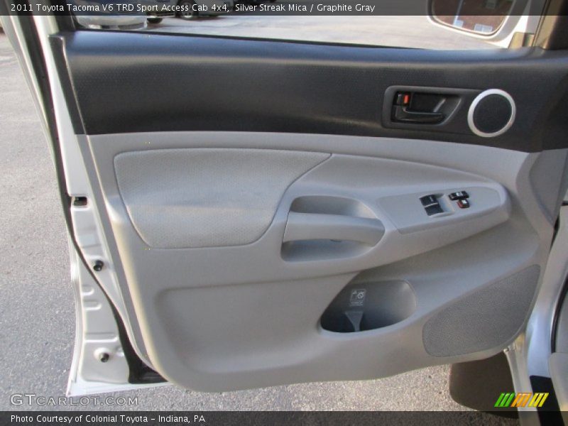 Silver Streak Mica / Graphite Gray 2011 Toyota Tacoma V6 TRD Sport Access Cab 4x4